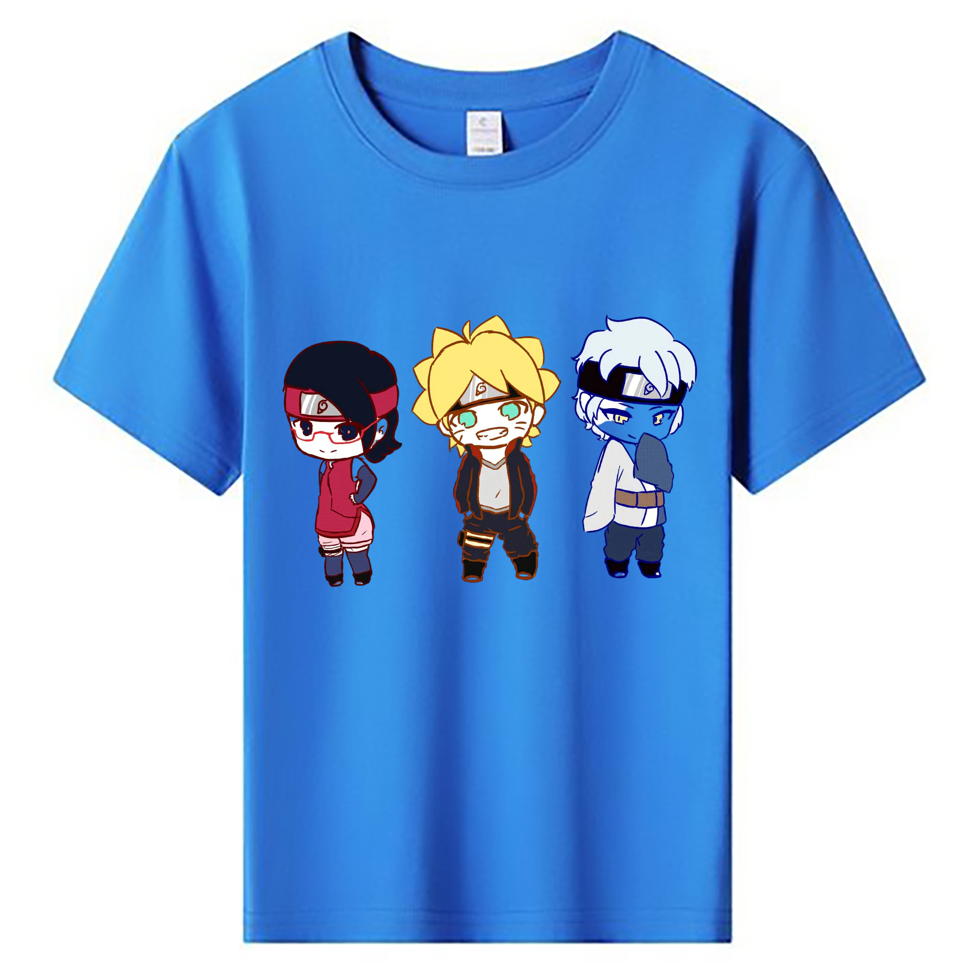 （画像用） NARUTO -ナルト- うずまき ボルト Uzumaki Boruto 綿100％キッズTシャツ（フロントプリント）